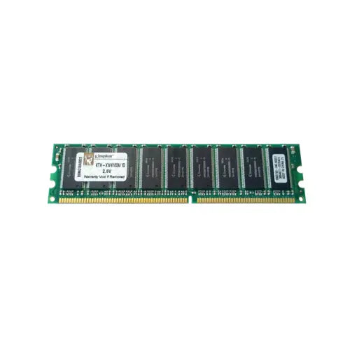 KTH-XW4100A/1G - Kingston 1GB DDR-400MHz PC3200 ECC Unbuffered CL3 184-Pin DIMM Memory Module
