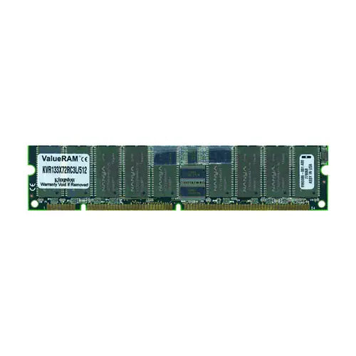 KVR-133X72RC3L/5 - Kingston 512MB 133MHz PC133 ECC Registered CL3 168-Pin DIMM Memory Module