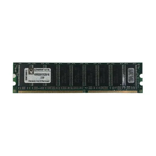 KVR333X72C25/1G - Kingston Technology 1GB DDR-333MHz PC2700 ECC Unbuffered CL2 184-Pin DIMM 2.5V Memory Module