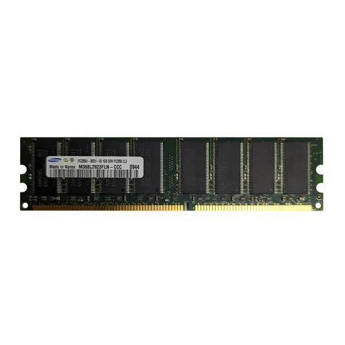 M368L2923FLN-CCC Samsung 1GB DDR-400MHz PC3200 Non-ECC Unbuffered UDIMM CL3 2Rx8 2.5V 184-Pin Memory Module