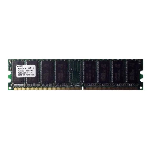 M368L3223CTL-CB0 Samsung 256MB DDR-266MHz PC2100 Non-ECC Unbuffered UDIMM CL2.5 1Rx8 2.5V 184-Pin Memory Module