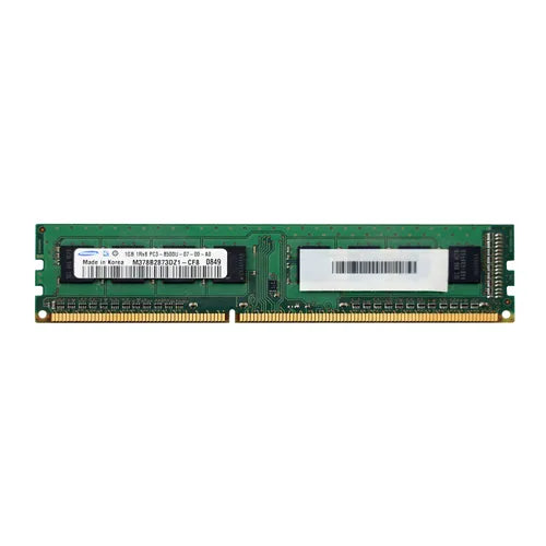 M378B2873DZ1-CF8 Samsung 1GB DDR3-1066MHz PC3-8500 Non-ECC Unbuffered UDIMM CL7 1Rx8 1.5V 240-Pin Memory Module