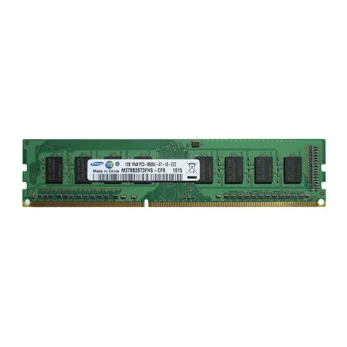 M378B2873FHS-CF8 Samsung 1GB DDR3-1066MHz PC3-8500 Non-ECC Unbuffered UDIMM CL7 1Rx8 1.5V 240-Pin Memory Module