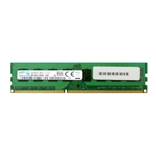 M378B5173DB0-CKO Samsung 4GB DDR3-1600MHz PC3-12800 Non-ECC Unbuffered UDIMM CL11 1Rx8 1.5V 240-Pin Memory Module