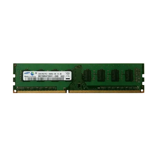 M378B5673EH1-CH9 Samsung 2GB DDR3-1333MHz PC3-10600 Non-ECC Unbuffered UDIMM CL9 2Rx8 1.35V 240-Pin Memory Module