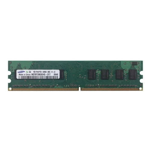 M378T2863EHS-CF7 Samsung 1GB DDR2-800MHz PC2-6400 Non-ECC Unbuffered UDIMM CL6 1Rx8 1.8V 240-Pin Memory Module