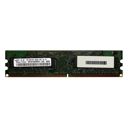 M378T2863RZS-CE6 Samsung 1GB DDR2-667MHz PC2-5300 Non-ECC Unbuffered UDIMM CL5 1Rx8 1.8V 240-Pin Memory Module