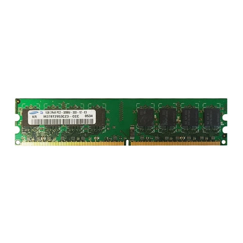 M378T2953CZ3-CCC Samsung 1GB DDR2-400MHz PC2-3200 Non-ECC Unbuffered UDIMM CL3 2Rx8 1.8V 240-Pin Memory Module