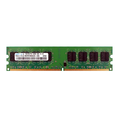 M378T2953CZ3-CE6 Samsung 1GB DDR2-667MHz PC2-5300 Non-ECC Unbuffered UDIMM CL5 2Rx8 1.8V 240-Pin Memory Module
