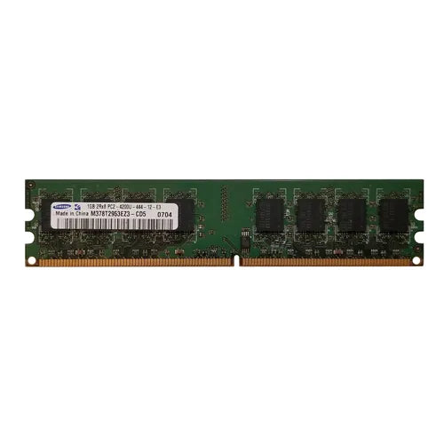 M378T2953EZ3-CD5 Samsung 1GB DDR2-533MHz PC2-4200 Non-ECC Unbuffered UDIMM CL4 2Rx8 1.8V 240-Pin Memory Module