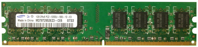 3D-13D245N649462-1G 1GB Module DDR2 PC2-5300 CL=5 non-ECC Unbuffered DDR2-667 1.8V 128Meg x 64 for HP/Compaq Pavilion Media Center t3638.de 398038-001, PX976AA, PX976AT