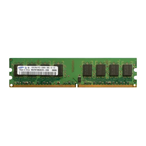 M378T2953EZ3-CE6 Samsung 1GB DDR2-667MHz PC2-5300 Non-ECC Unbuffered UDIMM CL5 2Rx8 1.8V 240-Pin Memory Module
