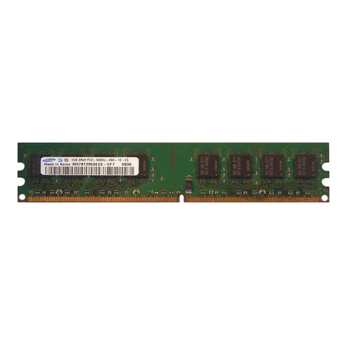 M378T2953EZ3-CF7 Samsung 1GB DDR2-800MHz PC2-6400 Non-ECC Unbuffered UDIMM CL6 2Rx8 1.8V 240-Pin Memory Module