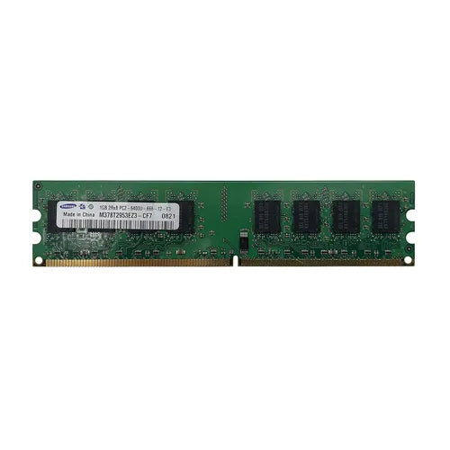 M378T2953EZS-CF7 Samsung 1GB DDR2-800MHz PC2-6400 Non-ECC Unbuffered UDIMM CL6 2Rx8 1.8V 240-Pin Memory Module