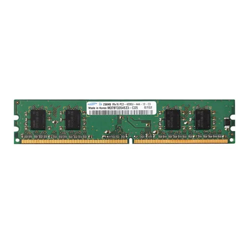 M378T3354EZ3-CD5 Samsung 256MB DDR2-533MHz PC2-4200 Non-ECC Unbuffered UDIMM CL4 1Rx16 1.8V 240-Pin Memory Module