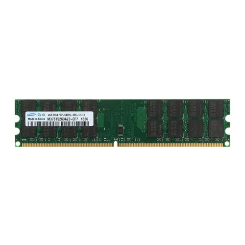 M378T5263AZ3-CF7 Samsung 4GB DDR2-800MHz PC2-6400 Non-ECC Unbuffered UDIMM CL6 2Rx8 1.8V 240-Pin Memory Module