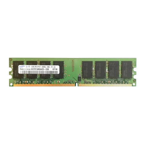 M378T5663AZ3-CE6 Samsung 2GB DDR2-667MHz PC2-5300 Non-ECC Unbuffered UDIMM CL5 2Rx8 1.8V 240-Pin Memory Module