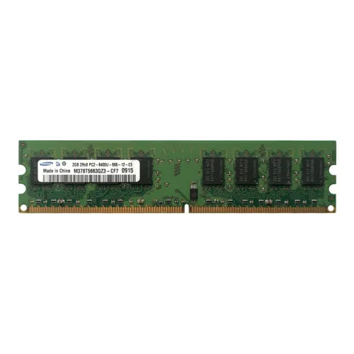 M378T5663QZS-CF7 Samsung 2GB DDR2-800MHz PC2-6400 Non-ECC Unbuffered UDIMM CL6 2Rx8 1.8V 240-Pin Memory Module