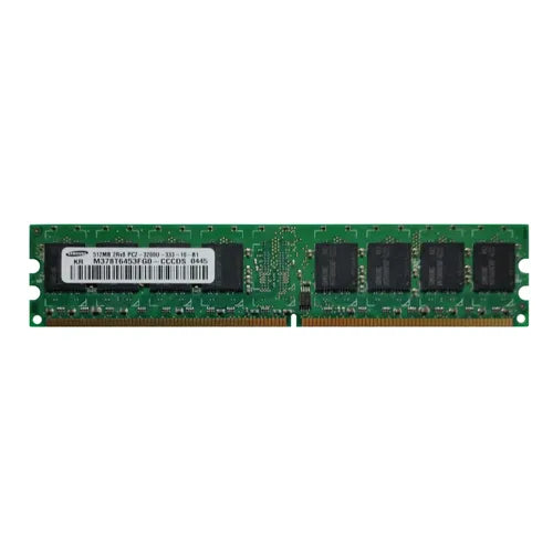M378T6453FG0-CCCDS Samsung 512MB DDR2-400MHz PC2-3200 Non-ECC Unbuffered UDIMM CL3 2Rx8 1.8V 240-Pin Memory Module