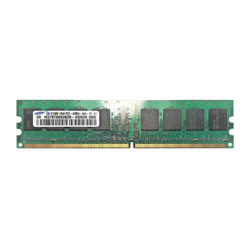 M378T6553BZ0-KD5DS Samsung 512MB DDR2-533MHz PC2-4200 Non-ECC Unbuffered UDIMM CL4 1Rx8 1.8V 240-Pin Memory Module