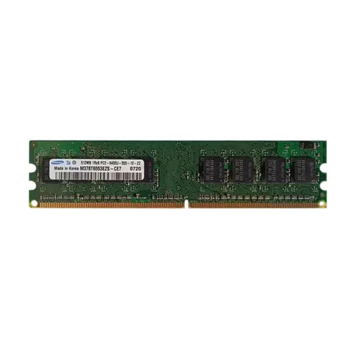 M378T6553EZS-CE7 Samsung 512MB DDR2-800MHz PC2-6400 Non-ECC Unbuffered UDIMM CL6 1Rx8 1.8V 240-Pin Memory Module