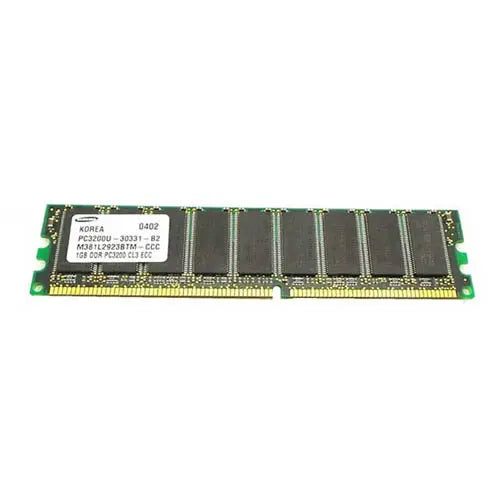 M381L2923BTM-CCC - Samsung 1GB DDR-400MHz PC3200 ECC Unbuffered CL3 184-Pin DIMM Memory Module