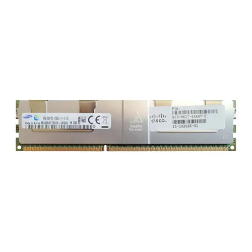 M386B8G70DE0-CK0 Samsung 64GB DDR3-1600MHz PC3-12800 ECC Registered LRDIMM CL11 8Rx4 1.5V 240-Pin Memory Module