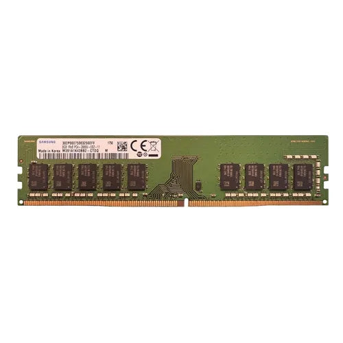 M391A1K43BB2-CTDQ Samsung 8GB DDR4-2666MHz PC4-21300 ECC Unbuffered UDIMM CL19 1Rx8 1.2V 288-Pin Memory Module