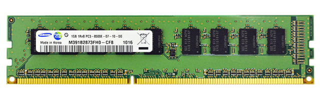 3DDL317-0364 3D Memory 1GB PC3-8500 DDR3-1066MHz ECC Unbuffered CL7 240-Pin DIMM Single Rank Memory Module P/N (compatible with 317-0364)