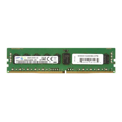 M393A1G40DBO-CPB Samsung 8GB DDR4-2133MHz PC4-17000 ECC Registered RDIMM CL15 1Rx4 1.2V 288-Pin Memory Module