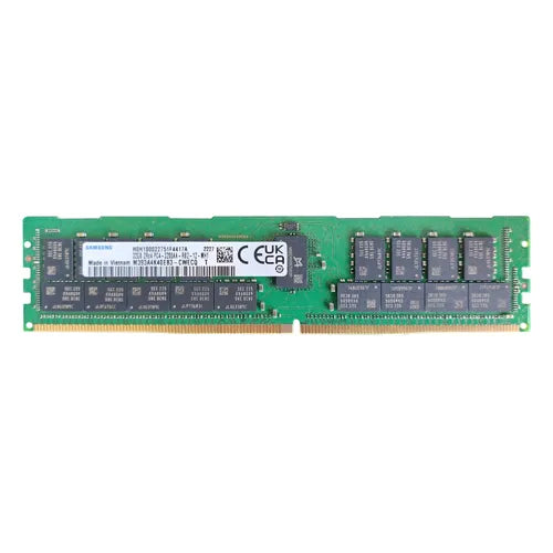 M393A4K40EB3-CWECQ Samsung 32GB DDR4-3200MHz PC4-25600 ECC Registered RDIMM CL22 2Rx4 1.2V 288-Pin Memory Module