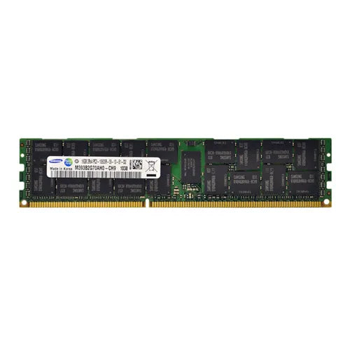 M393B2G70AH0-CH9 Samsung 16GB DDR3-1333MHz PC3-10600 ECC Registered RDIMM CL9 2Rx4 1.5V 240-Pin Memory Module