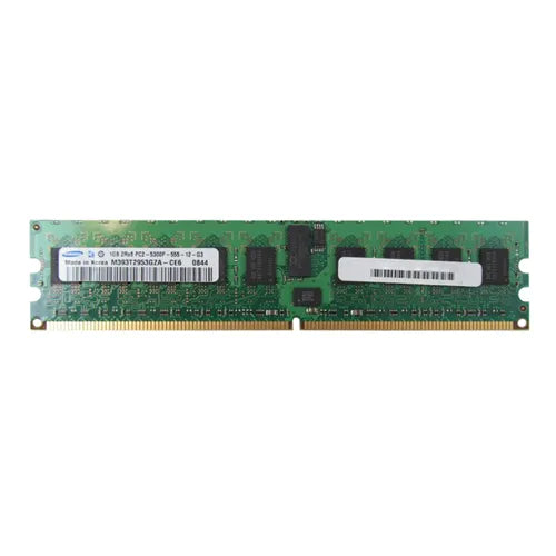M393T2953GZA-CE6 Samsung 1GB DDR2-667MHz PC2-5300 ECC Registered RDIMM CL5 2Rx8 1.8V 240-Pin Memory Module