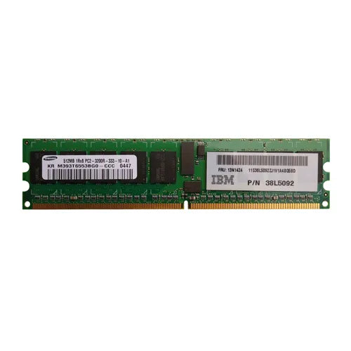 M393T6553BG0-CCC Samsung 512MB DDR2-400MHz PC2-3200 ECC Registered RDIMM CL3 1Rx8 1.8V 240-Pin Memory Module