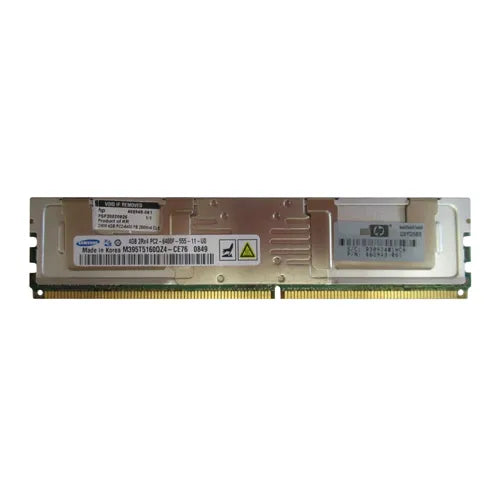 M395T5160QZ4-CE76 Samsung 4GB DDR2-800MHz PC2-6400 ECC Fully Buffered FB-DIMM CL6 2Rx4 1.8V 240-Pin Memory Module