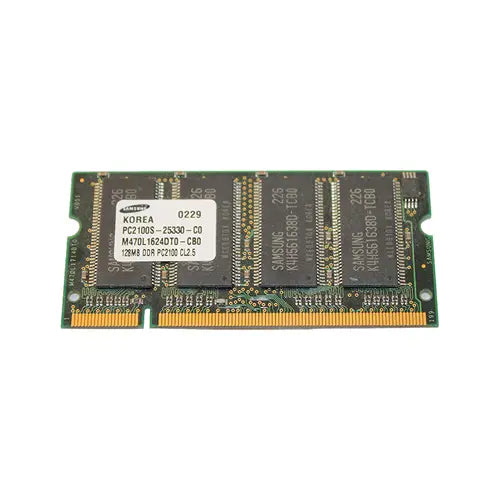 M470L1624DT0-CB0 - Samsung 128MB DDR-266MHz PC2100 non-ECC Unbuffered CL2.5 200-Pin SoDimm Memory Module