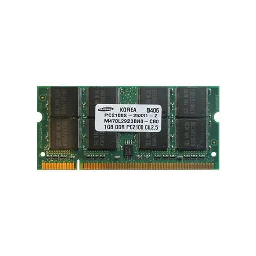 M470L2923BN0-CB0 - Samsung 1GB DDR-266MHz PC2100 non-ECC Unbuffered CL2.5 200-Pin SoDimm Memory Module