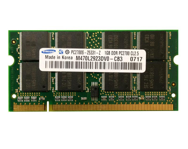 3DDLA14645114 3D Memory 1GB PC2700 DDR-333MHz non-ECC Unbuffered 200-Pin SoDimm Memory Module for Inspiron 9100 P/N (compatible with A14645114, KTA-PBG4333/1G, KTD-INSP5150/1G, KFJ-FPC101/1G, KTH-ZD7000/1G)