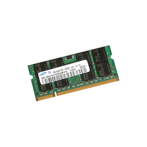 M470T2953BY0-CD5 - Samsung 1GB DDR2-533MHz PC2-4200 non-ECC Unbuffered CL4 200-Pin SoDimm Dual Rank Memory Module