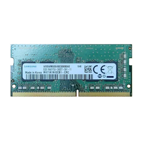 M471A1K43CB1-CRC Samsung 8GB DDR4-2400MHz PC4-19200 Non-ECC Unbuffered SODIMM CL17 1Rx8 1.2V 260-Pin Memory Module