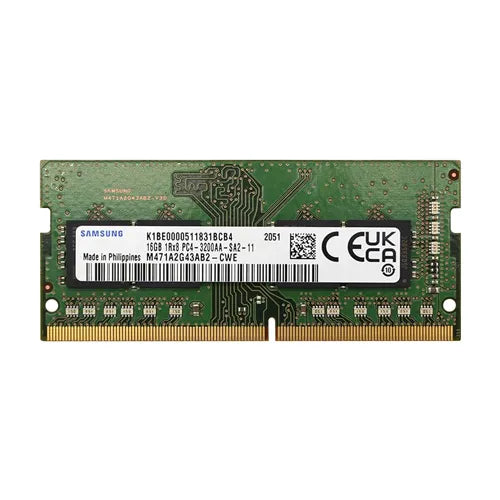 M471A2G43AB2-CWE Samsung 16GB DDR4-3200MHz PC4-25600 Non-ECC Unbuffered SODIMM CL22 1Rx8 1.2V 260-Pin Memory Module