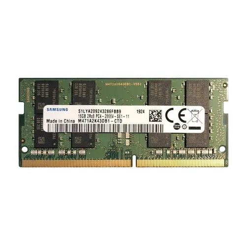 M471A2K43DB1-CTD Samsung 16GB DDR4-2666MHz PC4-21300 Non-ECC Unbuffered SODIMM CL19 2Rx8 1.2V 260-Pin Memory Module