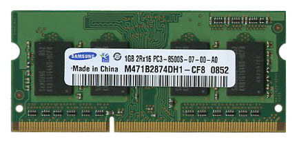 3D-13D344N644033-1G 1GB Module DDR3 SoDimm 204-Pin PC3-8500 CL=7 non- ECC Unbuffered DDR3-1066 128Meg x 64 for Sony VAIO VPCEA1S1E/P n/a