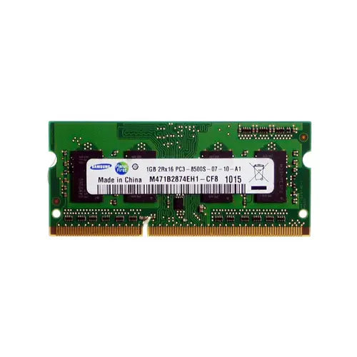 M471B2874EH1-CF8 - Samsung 1GB DDR3-1066MHz PC3-8500 non-ECC Unbuffered CL7 204-Pin SoDimm Memory Module