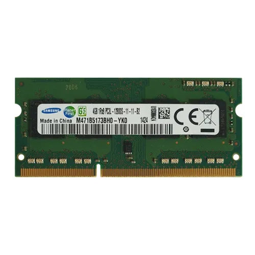M471B5173BH0-YK0 Samsung 4GB DDR3-1600MHz PC3-12800 Non-ECC Unbuffered SODIMM CL11 1Rx8 1.35V 204-Pin Memory Module
