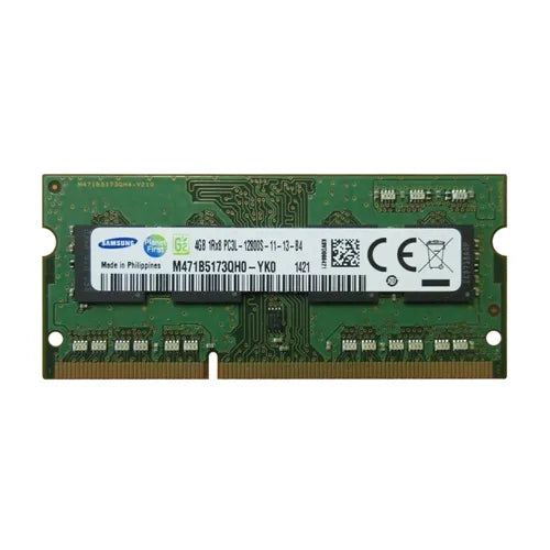 M471B5173QH0-YK0 Samsung 4GB DDR3-1600MHz PC3-12800 Non-ECC Unbuffered SODIMM CL11 1Rx8 1.35V 204-Pin Memory Module