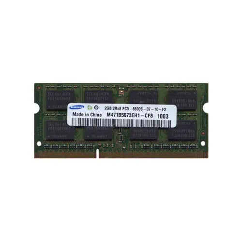M471B5673EH1-CF8 - Samsung 2GB DDR3-1066MHz PC3-8500 non-ECC Unbuffered CL7 204-Pin SoDimm Dual Rank Memory Module