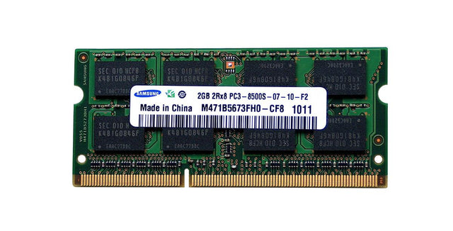 3D-13D345N642191-2G 2GB Module DDR3 SoDimm 204-Pin PC3-8500 CL=7 non- ECC Unbuffered DDR3-1066 256Meg x 64 for HP/Compaq Envy 17-1006TX Notebook 510401-001, NX759AV