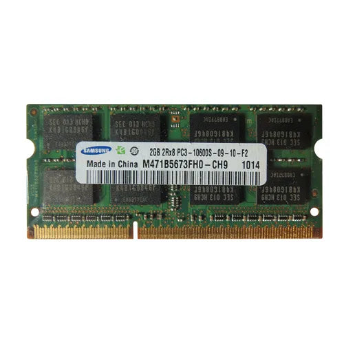 M471B5673FH0-CH9 Samsung 2GB DDR3-1333MHz PC3-10600 Non-ECC Unbuffered SODIMM CL9 2Rx8 1.5V 204-Pin Memory Module