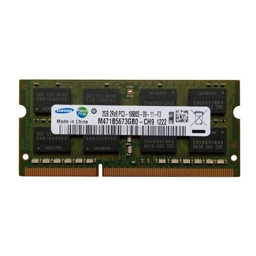 M471B5673GB0-CH9 Samsung 2GB DDR3-1333MHz PC3-10600 Non-ECC Unbuffered SODIMM CL9 2Rx8 1.5V 204-Pin Memory Module